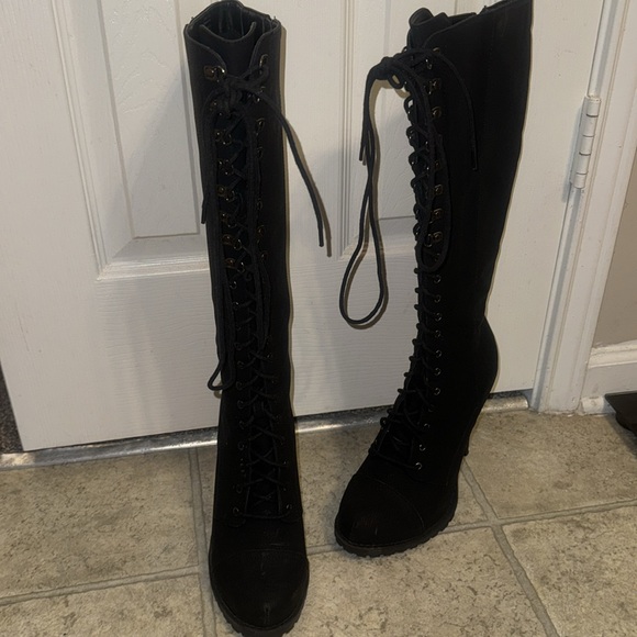 Aldo Leather Knee Hi Boots - Picture 4 of 12